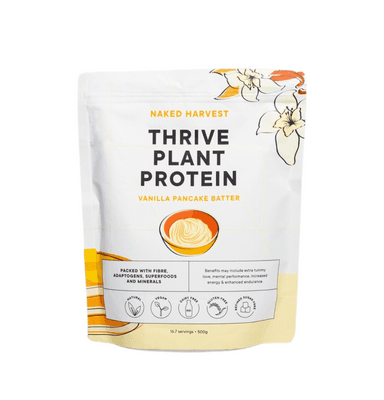 Naked Harvest THRIVE PLANT PROTEIN Vanilla Pancake Batter 500g